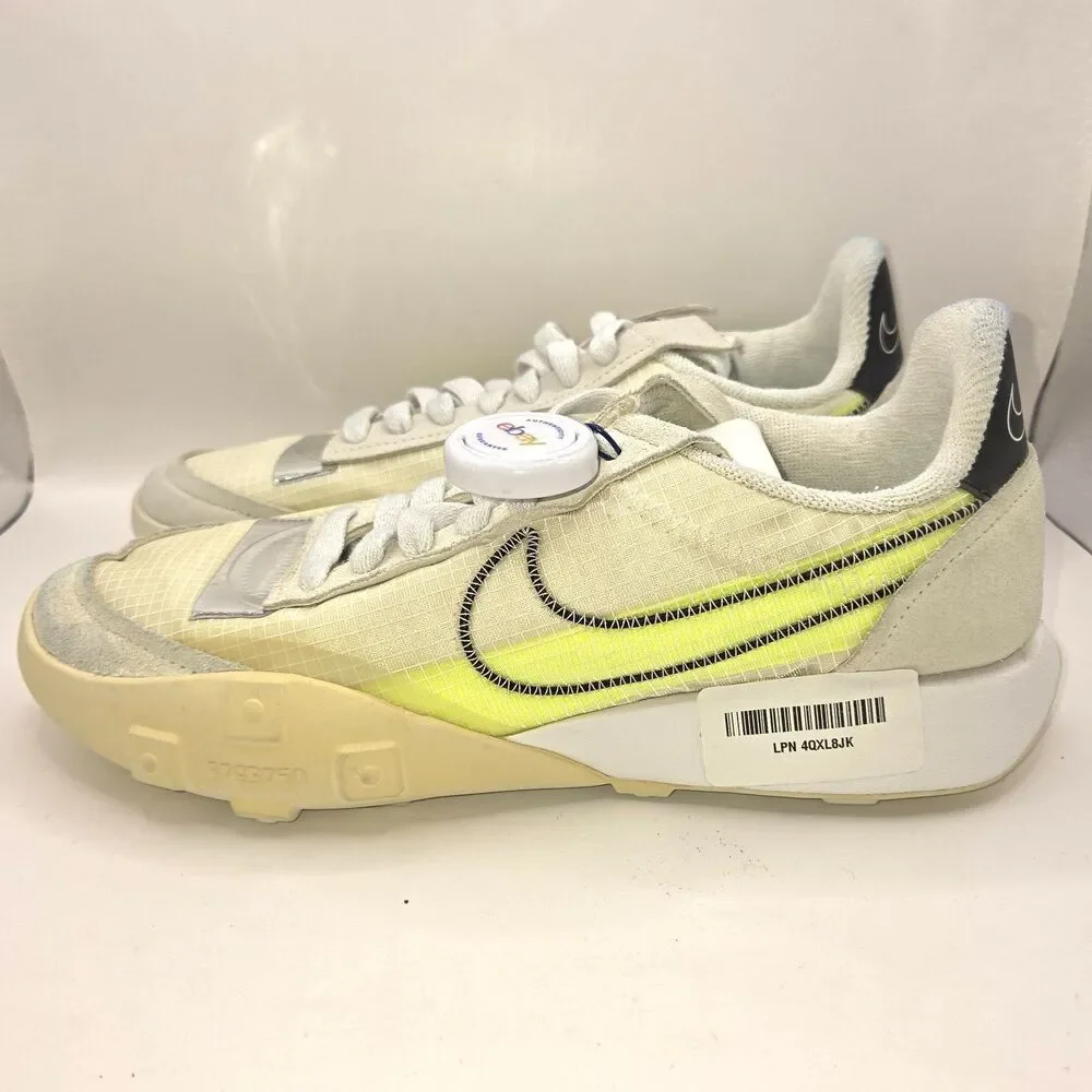 Nike Waffle Racer 2X Summit White Volt Womens Sz 7.5 DC4467-100 Authentic NWOB